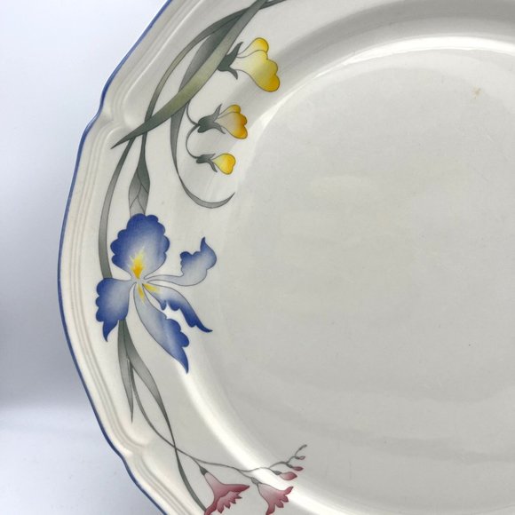 Villeroy & Boch China Riviera Chop Plate 12" Luxembourg Floral Pattern - Picture 7 of 7